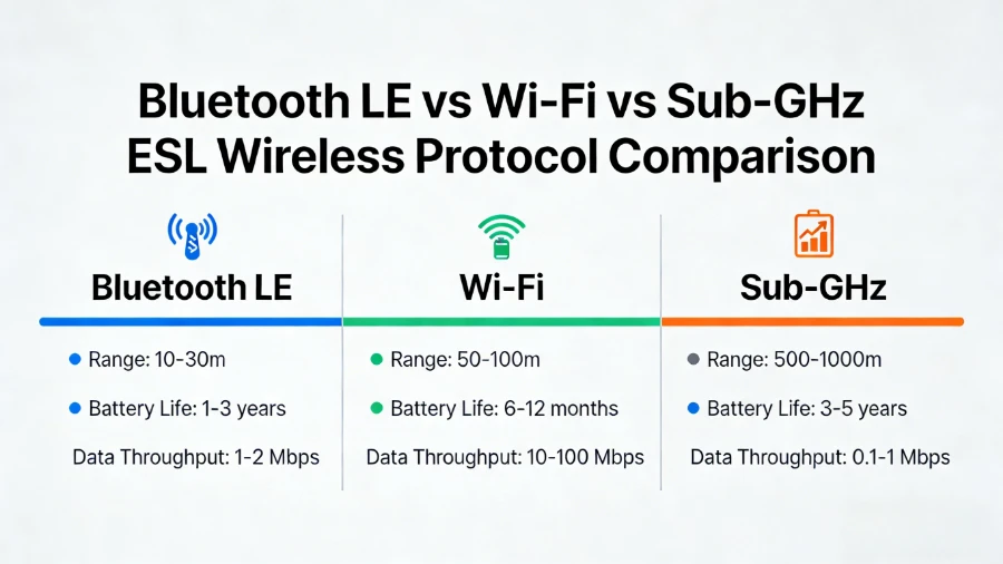 Bluetooth vs Wi-Fi-Fi vs Sub{1}}GHz fata fa'aeletonika